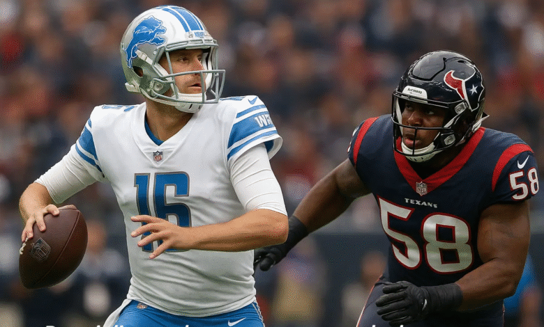 Detroit Lions vs Houston Texans Match Player Stats