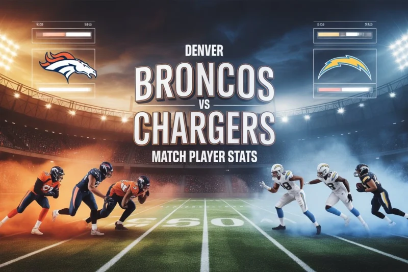 Denver Broncos vs Chargers Match Player Stats